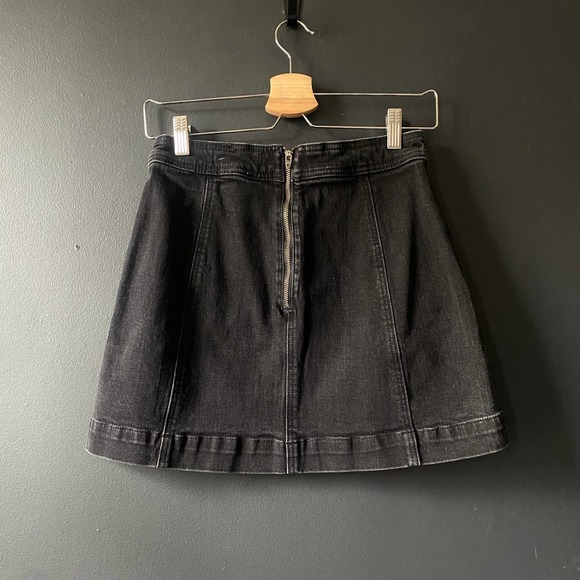 Madewell Black Mini Jean Skirt - Picture 7 of 11